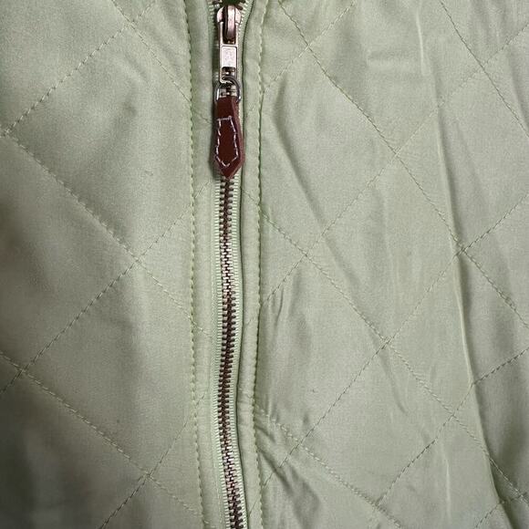 J. McLaughlin Quilted Sweater Jacket Silk Lime Green Size Small - Picture 5 of 5